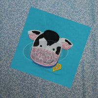Applique Barn yard farm Cow Applique Embroidery Design