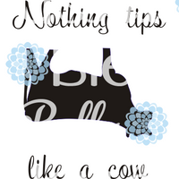 Cow Tipping Farm sublimation cut file Printable