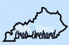 State of Kentucky & Crab Orchard signature applique machine embroidery design