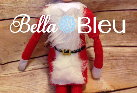 ITH In The Hoop Elf "Mrs. Santa Claus" Dress Sweater Shirt  Machine Embroidery Design