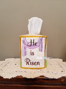 ITH Tissue Box Cover Religious Easter Cross