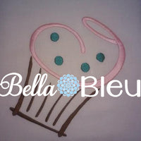 Cupcake Outline Machine Embroidery Desgn
