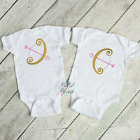 Valentines Cupid's Arrow Machine Embroidery Design 6x6