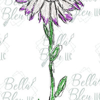 Daisy 2 Flower Scribble