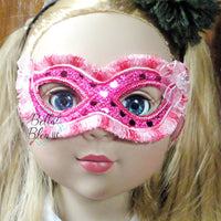 ITH 18" doll Mardi Gras Mask