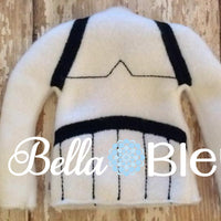 ITH Elf "Inspired Storm Trooper" Star Wars Sweater Shirt Machine Embroidery Design