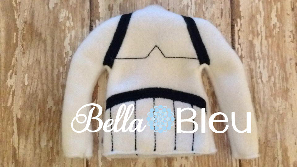 ITH Elf "Inspired Storm Trooper" Star Wars Sweater Shirt Machine Embroidery Design
