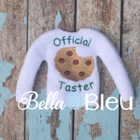 ITH In The Hoop Elf Official Cookie Tester Sweater Shirt Embroidery Design