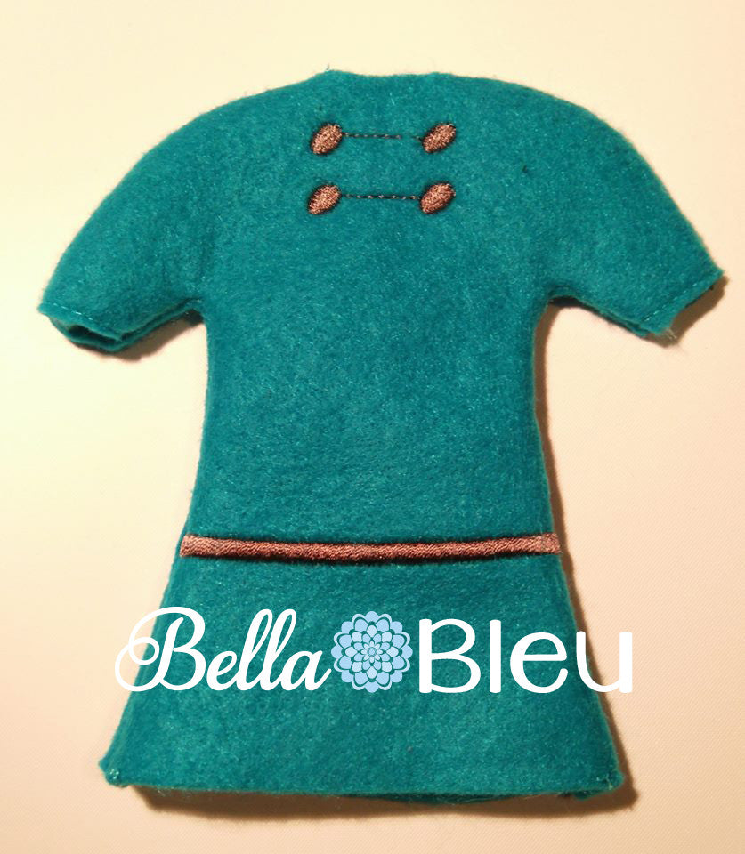 ITH In The Hoop Elf Inspired Lucy Peanuts Dress Machine Embroidery Design