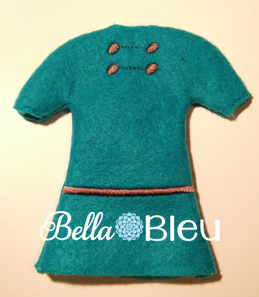 ITH In The Hoop Elf Inspired Lucy Peanuts Dress Machine Embroidery Design