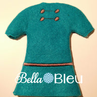 ITH In The Hoop Elf Inspired Lucy Peanuts Dress Machine Embroidery Design