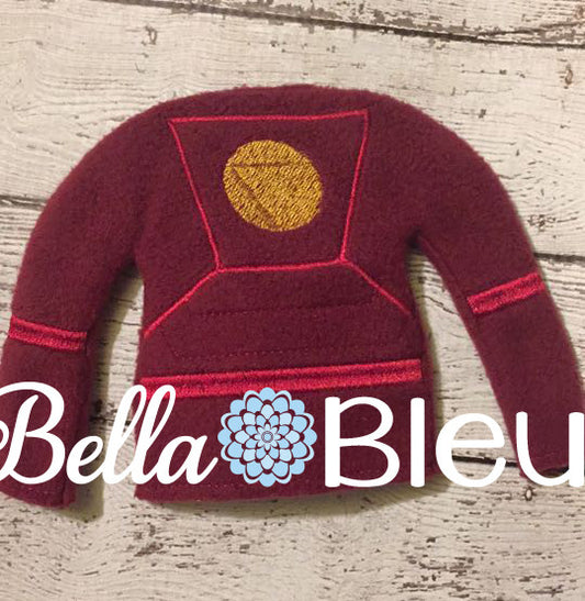 ITH In The Hoop Elf Inspired Super Hero Iron Man Sweater Shirt Machine Embroidery Design