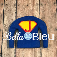 Super Hero Elf Sweater Alphabet Alpha font in the hoop ith machine embroidery design set