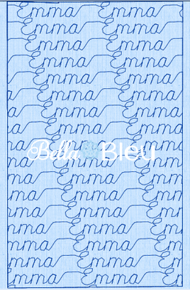 Stipple Name Emma Quilting Stitch Machine Embroidery Design