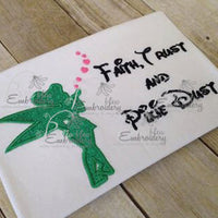 Fairy Pixie Silhouette Applique Embroidery Designs Design Princess Dust