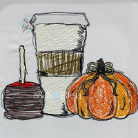 Fall Harvest Latte Scribble Sketchy