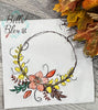 Fall Floral Wreath Scribble Sketchy