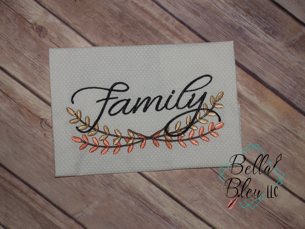 Family with Branch Saying