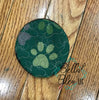 ITH In The Hoop Paw Print Motif Kitchen Finger Tip Pot Holder Machine Embroidery Design 4x4