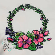 Floral Wreath Sketchy Scribble