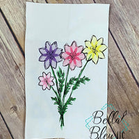 Flower Bouquet Scribble Sketchy