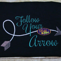Follow Your Heart Arrow Arrows Embroidery Design