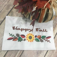 Happy Fall Thanksgiving Fall Sunflower Border