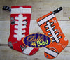 In The Hoop Football Christmas Stocking Embroidery Design