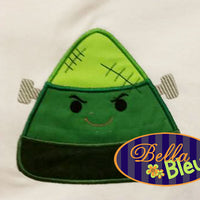 Halloween Frankenstein Frank Candy Corn Machine Applique Embroidery Design