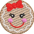 Gingerbread Girl Sketchy Mini Design