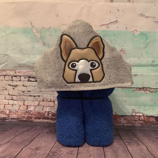 German Shepard Dog peeker