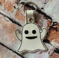 ITH Spooky Ghost Snap Tab & Charm