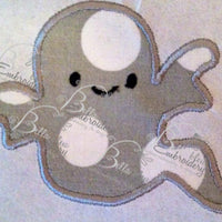 Halloween Ghost Machine Applique Embroidery Design