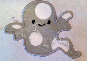Halloween Ghost Machine Applique Embroidery Design