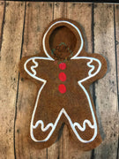 Gingerbread man Costume ITH Elf Sweater Shirt machine embroidery design