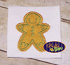 Christmas GingerBread Man Cookie Machine Applique Embroidery Design