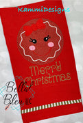 Sketchy Gingerbread Girl Christmas Design