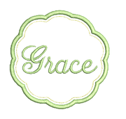 Grace Applique machine embroidery design