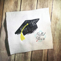 Grad Graduation Hat applique Machine Embroidery design