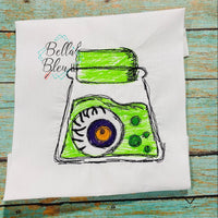 Halloween Eye in Jar Scribble