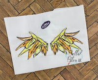 Gothic Angel Devil Wings Halo Halloween Scribble Sketchy