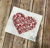 Interlaced Valentine Heart Machine Embroidery Design 6x10