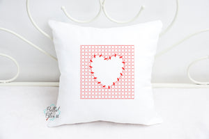 Heart Stipple Quilt Stipple  Machine Embroidery Design ITH