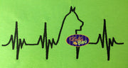 Heartbeat of a Husky lover machine embroidery design