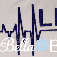 Heartbeat heart beat of a LPN fill machine Embroidery Design