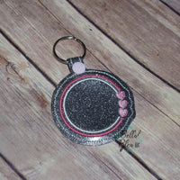 ITH Circle with Hearts Key fob