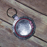 ITH Circle with Hearts Key fob