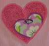 Applique Valentine's Day Double Heart Applique Embroidery Design