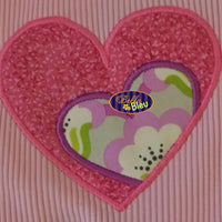Applique Valentine's Day Double Heart Applique Embroidery Design