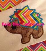 Applique Adorable Hammie the Hedgehog Machine embroidery design 3 sizes